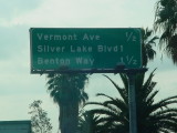 freeway sign in Los Angles