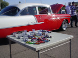hot wheels at the<br> 55 Chevy car show
