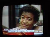 Ellen Johnson Sirleaf<br>first woman president<br>of Liberia, Africa on NBC