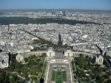 Vista desde la Tour Eiffel. Place tu Trocadro