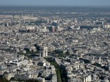 Vista desde la Tour Eiffel. Arc de Triumphe
