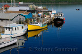 Fishing boats on Government Wharf at Fishermans Cove Eastern Passage Halifax Nova Scotia