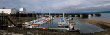 Panorama of the Digby Marina on the Annapolis River Nova Scotia at low tide
