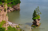 Flowerpot Rock at Fownes Head lookout along the Fundy Trail Parkway New Brunswick