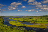 Salt marsh on North Aspy River at North Harbour Asby Bay Cape Breton Nova Scotia