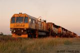 Loram Rail Grinding Unit At Dusk