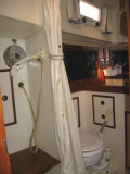 shower/head from fwd cabin door