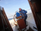 Bill on sail back to RCYC