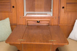 custom stowing table, open