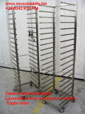 carrello inox portavassoi su disegno del cliente