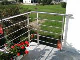 protezione inox satinata per terrazza design