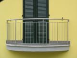 terrazzino protezione balaustra inox su misura satinato curvo sagomato