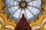 Christmas tree in the Galleries Lafayette superstore