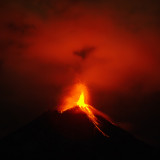 Arenal Volcano erupting