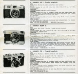 Hanimex A35 and C35 Catalog Specs.