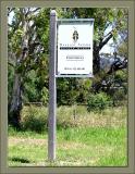 Winery sign on a minor roadway