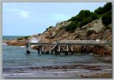 Pier and rocks