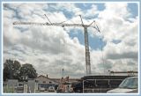 Smaller crane at work.