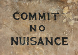 September 22 2010:<br> Commit No Nuisance