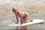 Stacey, 1st surfing lesson.