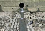 Land drain into the river.
