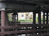 Looking under Walton bridge.