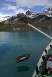 First zodiac out - Grytviken