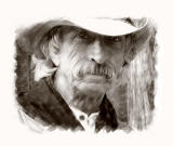 Old Cowboy (black and white)