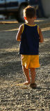 ......and one shoe on