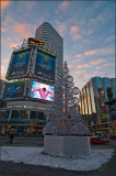 Sunset at Dundas Square