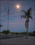 Flag by moonlight