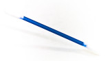 Blue Q-tip on white background