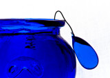 Blue Vase on white background