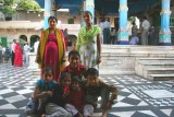 Family at the Brahma temple