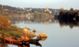 Tagus River and Almourol Castle