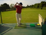 Playing golf at Asuncion Golf Club, Paraguay