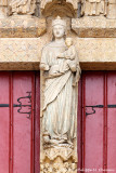 La Vierge crasant le Mal - Trumeau du portail de la Mre-Dieu