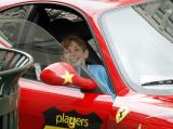 My youngest son in the Ferarri