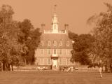Colonial Williamsburg <br>sepia