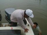Fixing the boat