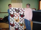 Jan, Nancy & Chicken Quilt