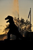 Drumheller Dino in the town