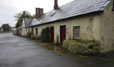 Old houses in the rain