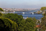 The Bosporus and the bridges over the Golden Horn