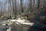 Drainage area, the rock-up across this stream crossing was harder than it looks