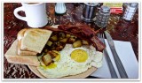 sunday breakfast at the stockyard cafe in bozeman, montana