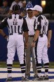 Indianapolis Colts head coach Tony Dungy with the officials