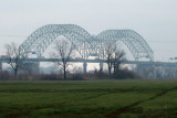 Memphis Pyramid with bridge to Arkansas