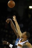 Opening tip of Oklahoma City-Golden State NBA game