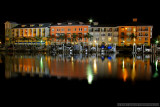 Reflections of Tampas Harbor Island from Channelside
